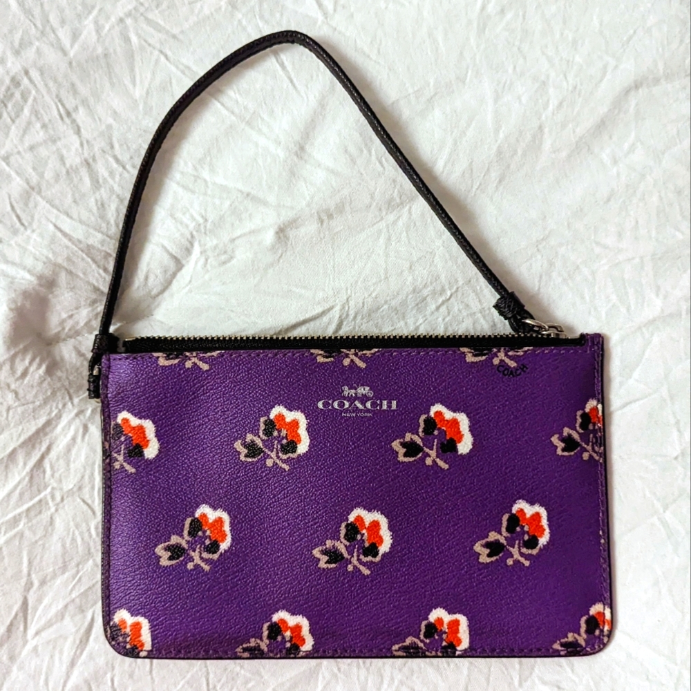 Coach Bramble Rose Wristlet